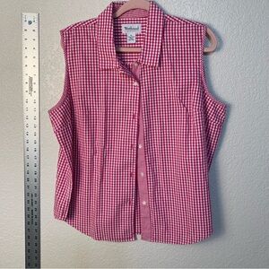 Westbound Pink Gingham Blouse, shirt, top